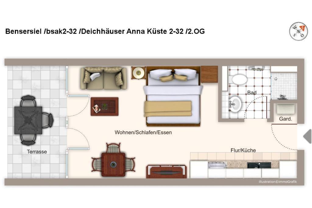 Deichhaeuser Anna Kueste Deichhaeuser Anna Kueste 2-32 벤세르시엘 외부 사진